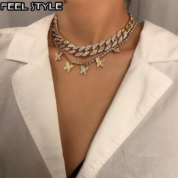 chains 15mm out bling cuban chain butterfly pendant necklace with tennis female rhinestone choker for women jewelry, Silver
chains 15mm out bling cuban chain butterfly pendant necklace with tennis female rhinestone choker for women jewelry, Silver