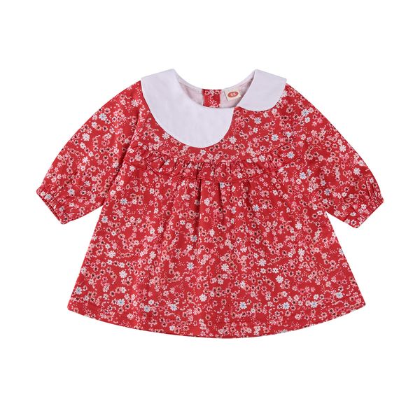 princess baby girls spring autumn dress flowers print peter pan collar a-line dress 0-24m, White
princess baby girls spring autumn dress flowers print peter pan collar a-line dress 0-24m, White