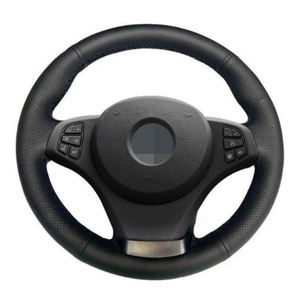 steering wheel covers car cover hand-stitched soft black genuine leather non-slip wrap for x3 e83 2003-2010 x5 e53 2004-2006
steering wheel covers car cover hand-stitched soft black genuine leather non-slip wrap for x3 e83 2003-2010 x5 e53 2004-2006