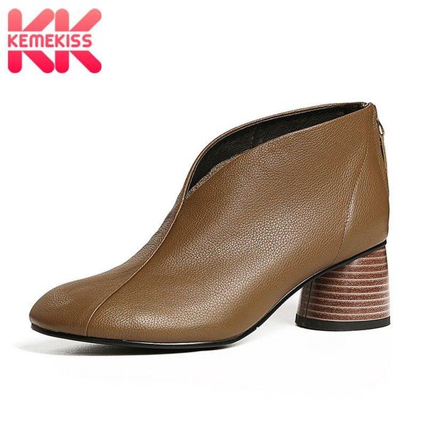 dress shoes kemekiss real leather retro women pumps fashion square heel solid color zipper party soft mujer footwear size 33-40, Black
dress shoes kemekiss real leather retro women pumps fashion square heel solid color zipper party soft mujer footwear size 33-40, Black