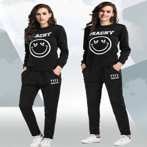 women's hoodies & sweatshirts american lady autumn winter leisure sports suit, with velvet, print, letters, round collar hoodie, trouse, Black
women's hoodies & sweatshirts american lady autumn winter leisure sports suit, with velvet, print, letters, round collar hoodie, trouse, Black