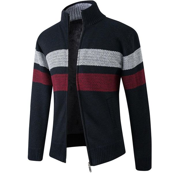 men's sweaters 2021 autumn winter fashion leisure men's matching color stand-up collar zipper slim fleece warm long sleeve sweater, White;black
men's sweaters 2021 autumn winter fashion leisure men's matching color stand-up collar zipper slim fleece warm long sleeve sweater, White;black