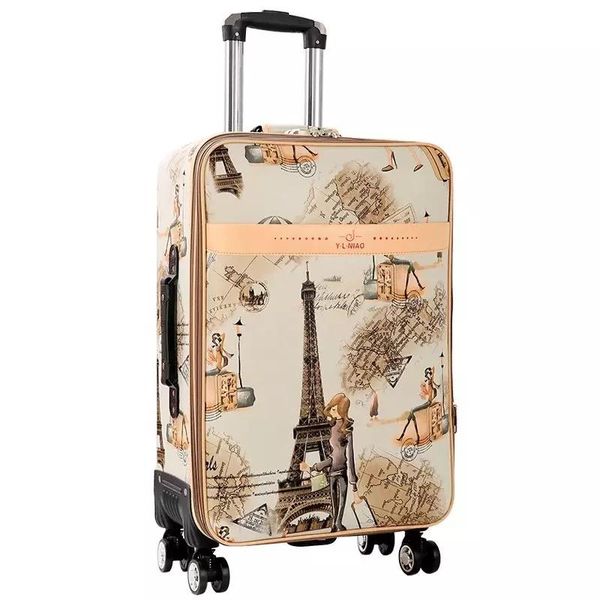fashion trolley suitcase men women travel rolling luggage large capacity bag pu carry on 20/22/24/26/28 suitcases
fashion trolley suitcase men women travel rolling luggage large capacity bag pu carry on 20/22/24/26/28 suitcases