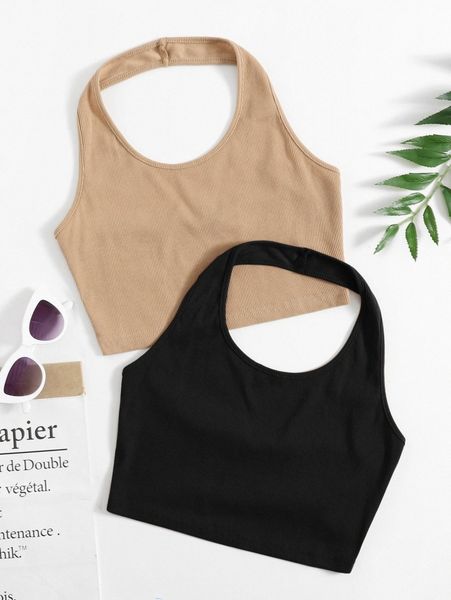 2 pack halter t5bo#, White
2 pack halter t5bo#, White