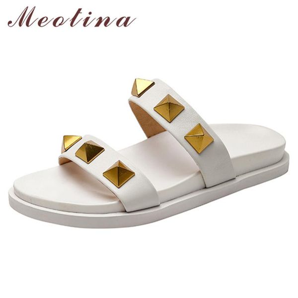 sandals meotina slippers shoes women genuine leather flat rivet slides round toe sheepskin ladies footwear summer black 2021
sandals meotina slippers shoes women genuine leather flat rivet slides round toe sheepskin ladies footwear summer black 2021
