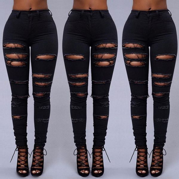 mid waisted skinny hole denim women jeans stretch slim pants calf length fashion button woman, Blue
mid waisted skinny hole denim women jeans stretch slim pants calf length fashion button woman, Blue