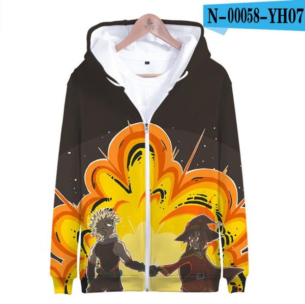men's hoodies & sweatshirts trendy personalit my hero academia zipper 3d print classic long sleeve boys/girls jacket coat, Black
men's hoodies & sweatshirts trendy personalit my hero academia zipper 3d print classic long sleeve boys/girls jacket coat, Black