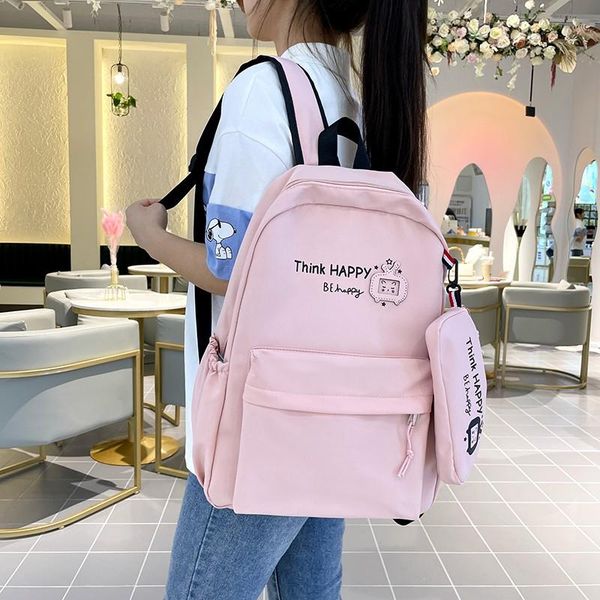 school bags japanese kawaii fashion women's backpack pure color casual student schoolbag waterproof large-capacity travel bag
school bags japanese kawaii fashion women's backpack pure color casual student schoolbag waterproof large-capacity travel bag