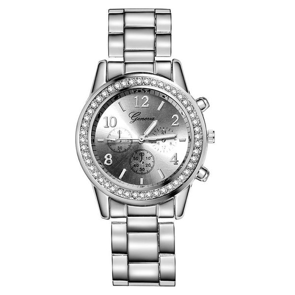 wristwatches fashion women stainless watches geneva luxury dress female round wristwatch acero inoxidable para mujeres bracelet, Slivery;brown
wristwatches fashion women stainless watches geneva luxury dress female round wristwatch acero inoxidable para mujeres bracelet, Slivery;brown