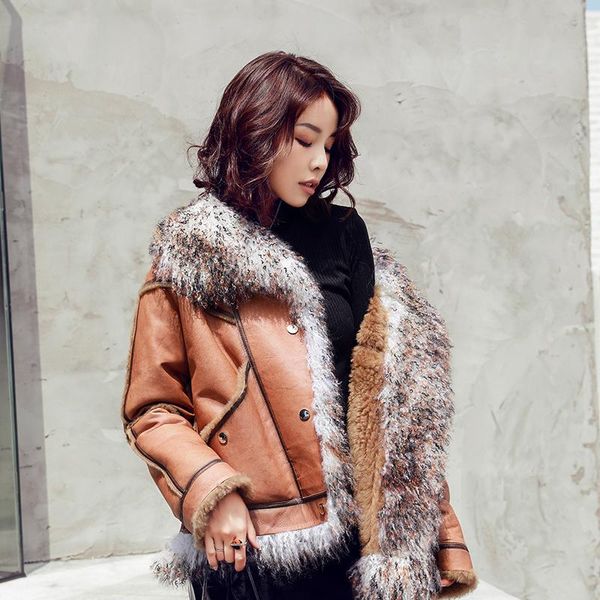 real fur coat female genuine leather jacket autumn winter women clothes 2021 korean sheep collar sheepskin zt4355 women's & faux, Black
real fur coat female genuine leather jacket autumn winter women clothes 2021 korean sheep collar sheepskin zt4355 women's & faux, Black