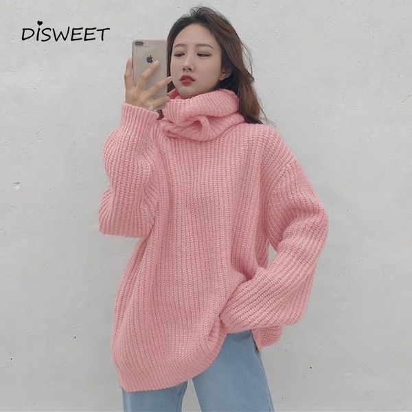 knits high neck loose women's sweaters simple solid long sleeve sweater knitted ladies autumn winter warm slim pullover women, White
knits high neck loose women's sweaters simple solid long sleeve sweater knitted ladies autumn winter warm slim pullover women, White