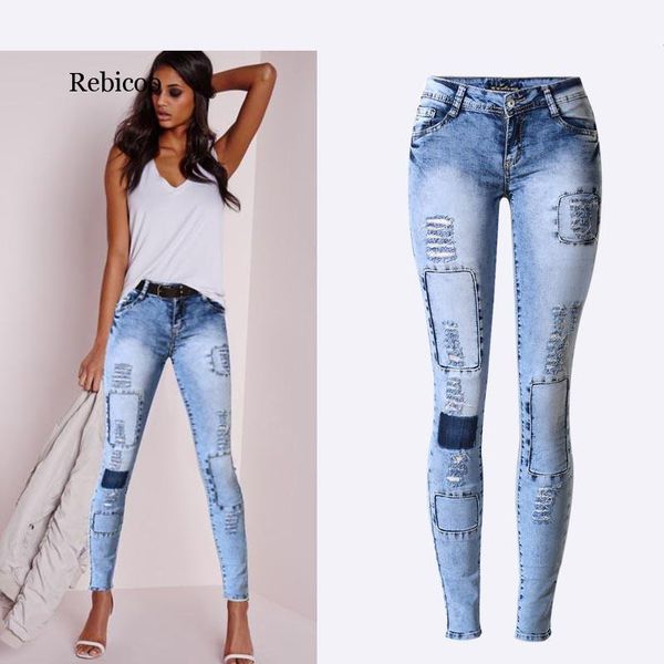 women's jeans summer style low waist sky blue patchwork skinny tights women pencil high stretch push up denim fashion
women's jeans summer style low waist sky blue patchwork skinny tights women pencil high stretch push up denim fashion