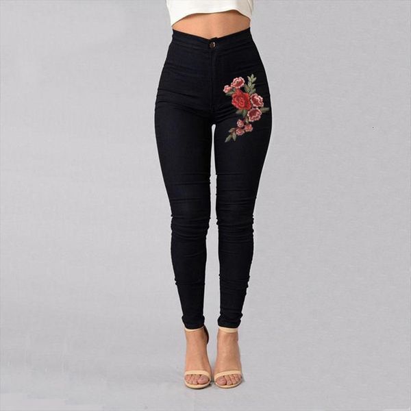 spring stretch fabric womens capri high waist skinny embroidery without ripped woman floral pencil trousers big size, Black;white
spring stretch fabric womens capri high waist skinny embroidery without ripped woman floral pencil trousers big size, Black;white