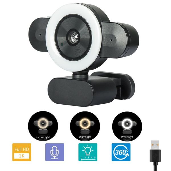 webcams web camera full hd webcam 2k with ring light cam camara microphone for computer twitch streaming live broadcast video
webcams web camera full hd webcam 2k with ring light cam camara microphone for computer twitch streaming live broadcast video