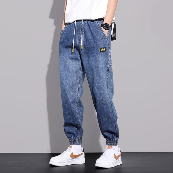 men's jeans hip hop black men streetwear harem pants jogger korean style trousers mens fashion denim clothes, Blue
men's jeans hip hop black men streetwear harem pants jogger korean style trousers mens fashion denim clothes, Blue