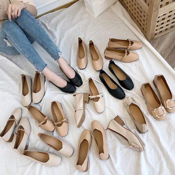 dress shoes breathable single spring summer thick with casual work korean wild shallow mouth soft comfortable high heels2021, Black
dress shoes breathable single spring summer thick with casual work korean wild shallow mouth soft comfortable high heels2021, Black