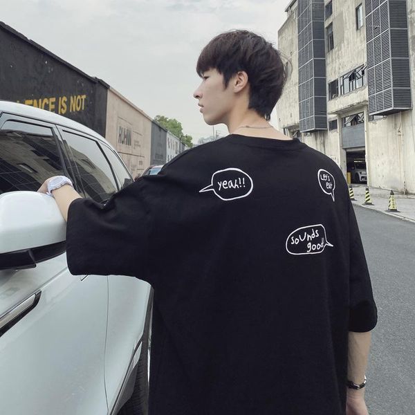 men's t-shirts 2021 summer o-neck short-sleeved t-shirt hong kong style oversize student half-sleeved tide bottoming tee, White;black
men's t-shirts 2021 summer o-neck short-sleeved t-shirt hong kong style oversize student half-sleeved tide bottoming tee, White;black