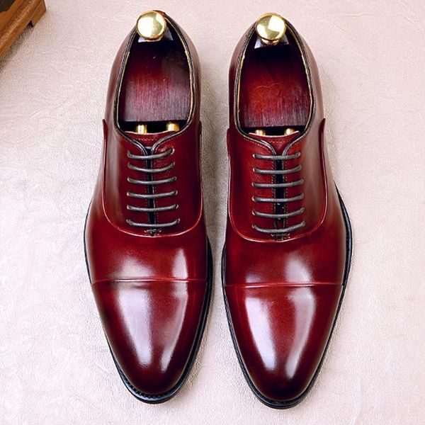 dress shoes classic brand genuine leather cap toe men's handmade wedding oxfords pointed man formal party for male fwl156, Black
dress shoes classic brand genuine leather cap toe men's handmade wedding oxfords pointed man formal party for male fwl156, Black