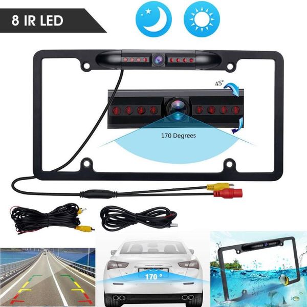 car rear view cameras& parking sensors 170° backup camera night vision license plate frame cmos
car rear view cameras& parking sensors 170° backup camera night vision license plate frame cmos