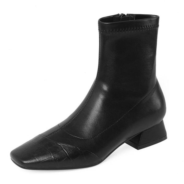 boots 2021 genuine leather low heel squaretoe simplelladiesshoes autumn winter ankle for woman black beige brown
boots 2021 genuine leather low heel squaretoe simplelladiesshoes autumn winter ankle for woman black beige brown