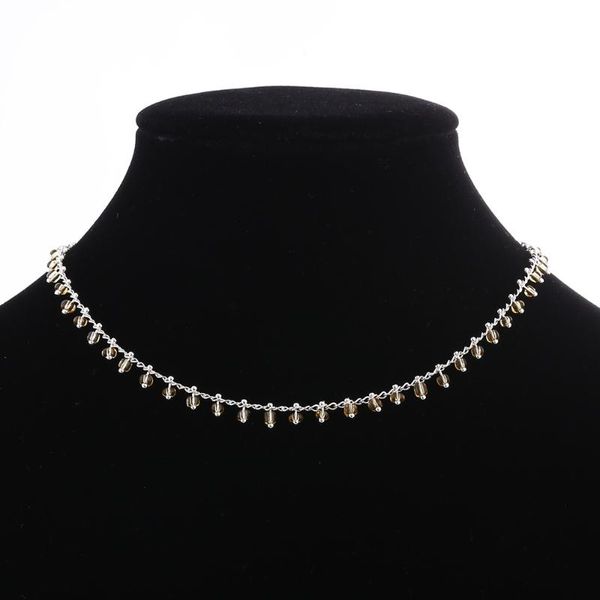 Simple Crystal Beads Exquisite Chain Chokers Necklaces For Women Fashion Party Short Collar Statement Necklace Jewelry, Golden;silver
Simple Crystal Beads Exquisite Chain Chokers Necklaces For Women Fashion Party Short Collar Statement Necklace Jewelry, Golden;silver