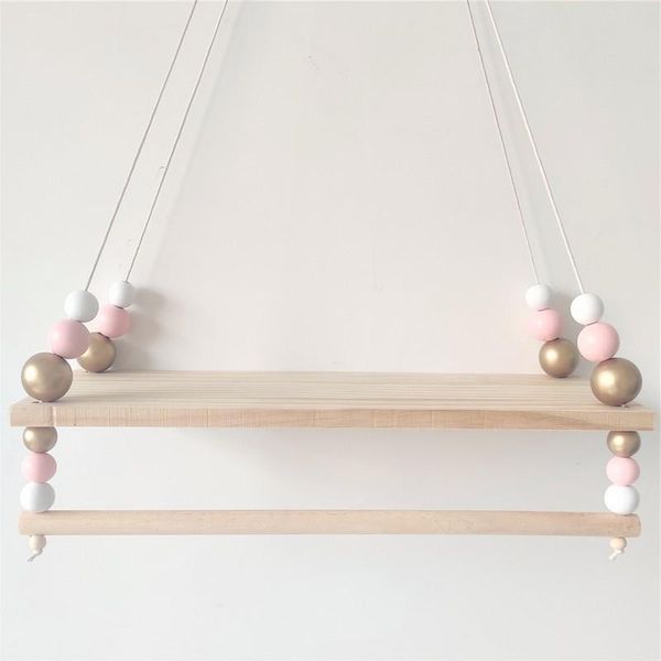 other home decor nordic style high-end custom wooden bead double shelf children's room soft wall decoration
other home decor nordic style high-end custom wooden bead double shelf children's room soft wall decoration