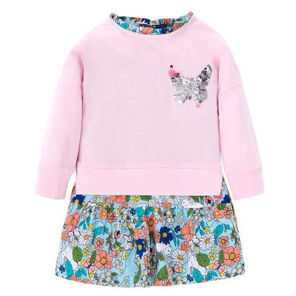 girl's dresses jumping meters long sleeve princess girls dress for autumn spring fashion baby cotton clothing floral kids party, Red;yellow
girl's dresses jumping meters long sleeve princess girls dress for autumn spring fashion baby cotton clothing floral kids party, Red;yellow
