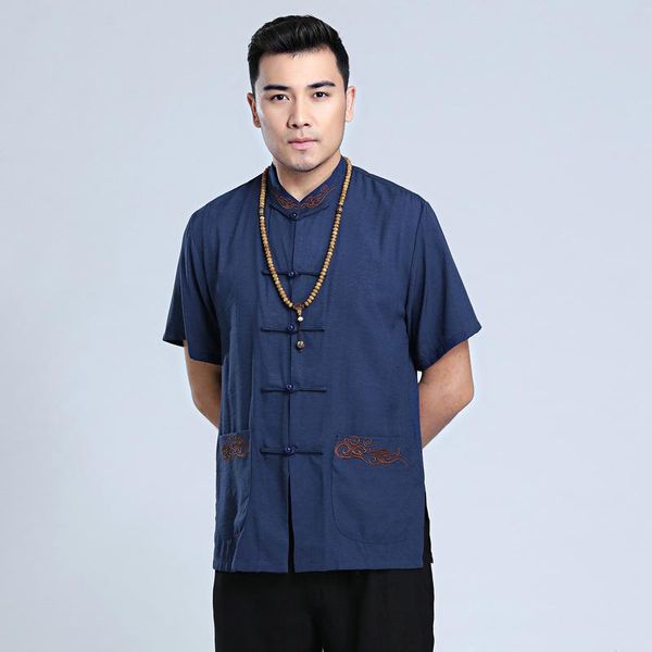 men's casual shirts chinese solid cotton linen men shirt male business clothing vintage single button clothes plus size tang suit -3xl, White;black
men's casual shirts chinese solid cotton linen men shirt male business clothing vintage single button clothes plus size tang suit -3xl, White;black