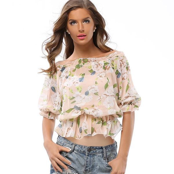 women off shoulder elegant floral shirt casual blouse fashion summer long sleeve harajuku printed blusa feminina women's blouses &, White
women off shoulder elegant floral shirt casual blouse fashion summer long sleeve harajuku printed blusa feminina women's blouses &, White