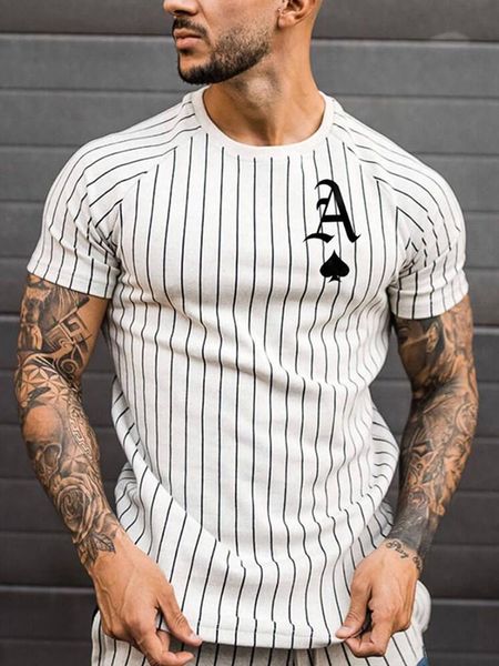 men's t-shirts 2021 fashion sports striped t-shirt summer clothing men casual streetwear round neck shirt poker print short tee, White;black
men's t-shirts 2021 fashion sports striped t-shirt summer clothing men casual streetwear round neck shirt poker print short tee, White;black