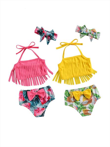 summer kid girls three piece swimsuit tassel neck bow headband fruit print shorts clothing swimwear set, White
summer kid girls three piece swimsuit tassel neck bow headband fruit print shorts clothing swimwear set, White