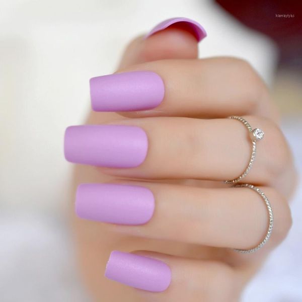 soft purple matte false fake nail long square full cover frosted nep nagels artificial nails tip faux ongle for daily office1, Red;gold
soft purple matte false fake nail long square full cover frosted nep nagels artificial nails tip faux ongle for daily office1, Red;gold