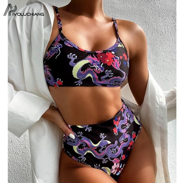 women two piece biquini sets vest bikini padded high waist swimsuit 2021 dragon printed bathing suit for ladies one-piece suits
women two piece biquini sets vest bikini padded high waist swimsuit 2021 dragon printed bathing suit for ladies one-piece suits