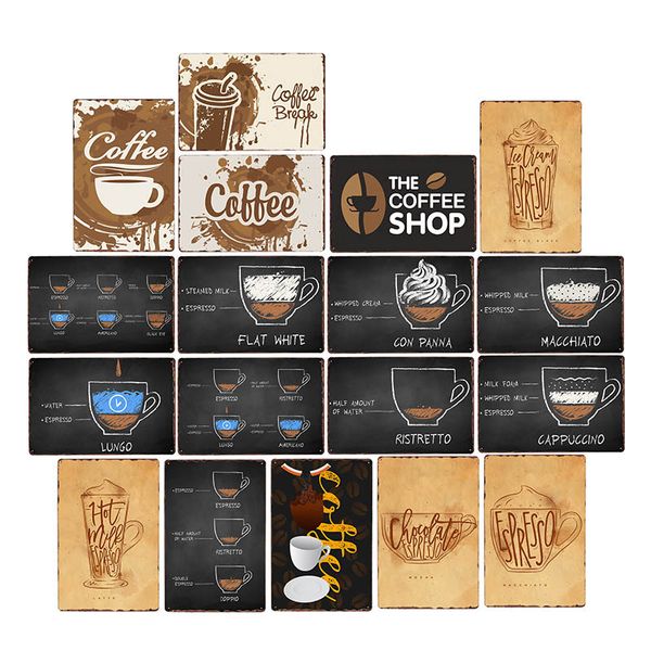 vintage coffee signs cafe shop bar pub poster wall decor metal plaque retro mural iron painting 20x30cm
vintage coffee signs cafe shop bar pub poster wall decor metal plaque retro mural iron painting 20x30cm