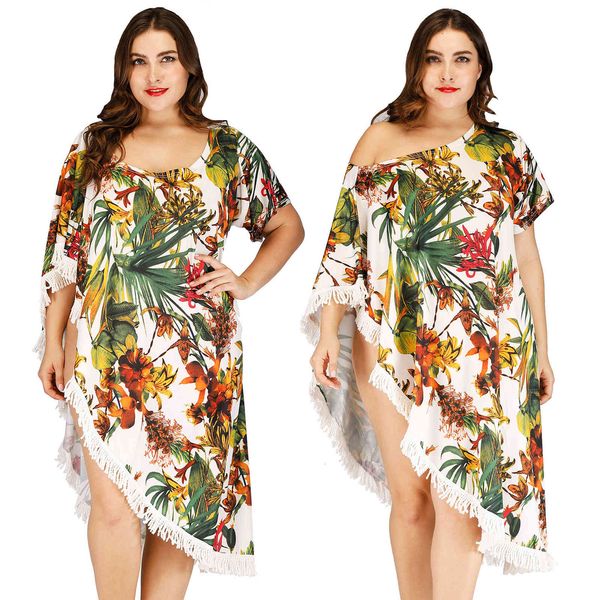 casual dresses women beach bikini cover ups swimwear irregular off-shoulder plant print long tassel blouse bathing suit summer swimsuit holi, Black;gray
casual dresses women beach bikini cover ups swimwear irregular off-shoulder plant print long tassel blouse bathing suit summer swimsuit holi, Black;gray