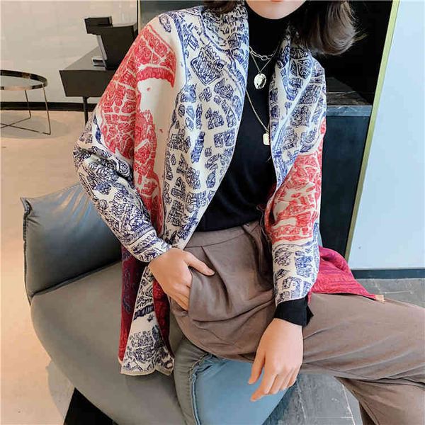 70% off design scarf 2021 new thickened imitation cashmere women's autumn and winter carriage double-sided jacquard warm bib women, Blue;gray
70% off design scarf 2021 new thickened imitation cashmere women's autumn and winter carriage double-sided jacquard warm bib women, Blue;gray