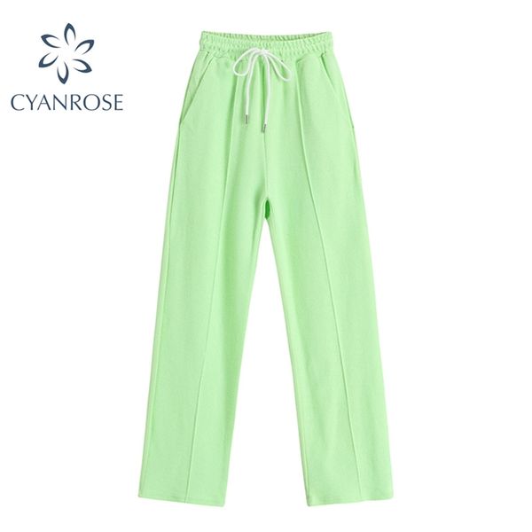 high waist elastic lace up pants women streetwear wide leg sportspants female fashion harajuku solid long hiphop sweatpant 210430, Black;white
high waist elastic lace up pants women streetwear wide leg sportspants female fashion harajuku solid long hiphop sweatpant 210430, Black;white