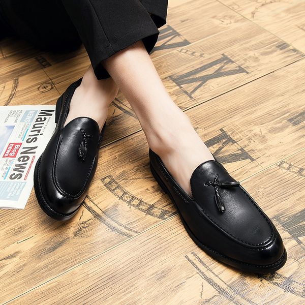 45.46.47 size cross-border large size tassel loafers mens casual leather shoes-size mens new korean style formal business mens shoes, Black
45.46.47 size cross-border large size tassel loafers mens casual leather shoes-size mens new korean style formal business mens shoes, Black