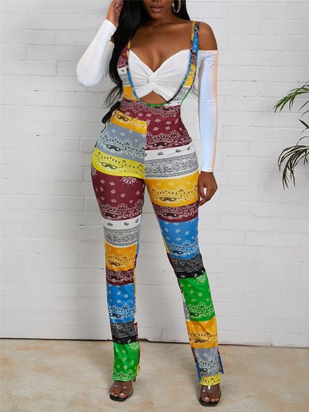 women's jumpsuits & rompers zoctuo print patchwork and for women side grommet lace up jumpsuit fashion split bottom suspender pants, Black;white
women's jumpsuits & rompers zoctuo print patchwork and for women side grommet lace up jumpsuit fashion split bottom suspender pants, Black;white