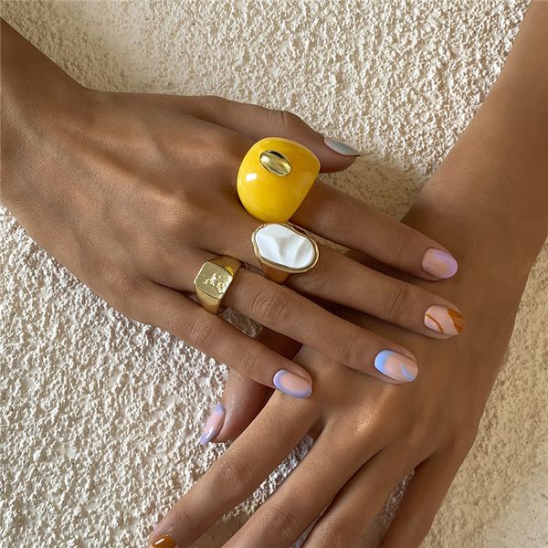 european irregular acrylic wide rings candy color alloy retro finger jewelry sets women geometric party gift dress ring ornaments accessorie, Golden;silver
european irregular acrylic wide rings candy color alloy retro finger jewelry sets women geometric party gift dress ring ornaments accessorie, Golden;silver