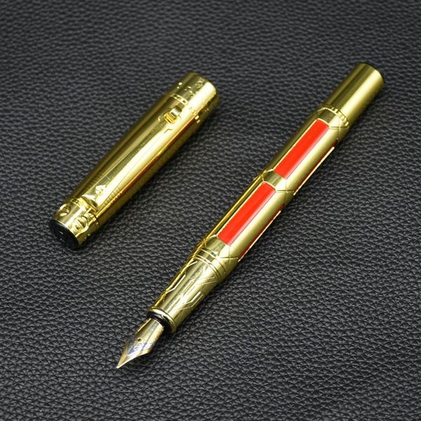 1pc yongsheng1168 golden metal fountain pen iridium gold f nib luxury bright business ink premium office gift pens
1pc yongsheng1168 golden metal fountain pen iridium gold f nib luxury bright business ink premium office gift pens