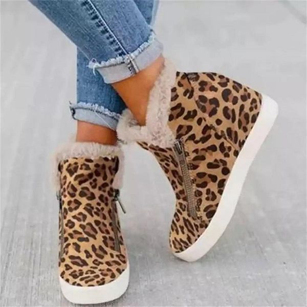 boots women ankle autumn winter leopard height increasing ladies casual shoes zipper round toe platform female short, Black
boots women ankle autumn winter leopard height increasing ladies casual shoes zipper round toe platform female short, Black