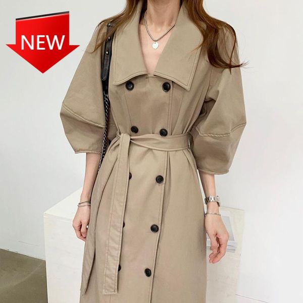 Women's Trench Coats Long Coat Streetwear Double Breasted With Belt Chic Windbreaker Outwear Autumn Women Half Sleeve Loose Khaki, Tan;black
Women's Trench Coats Long Coat Streetwear Double Breasted With Belt Chic Windbreaker Outwear Autumn Women Half Sleeve Loose Khaki, Tan;black