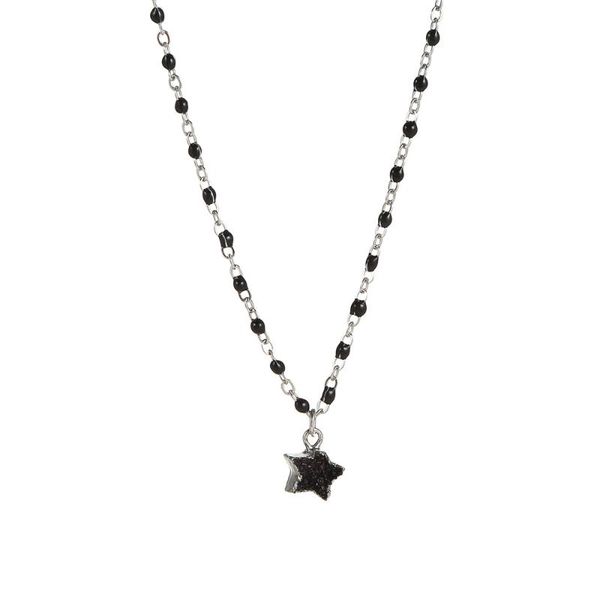 pendant necklaces christmas gift cute fake stone star charming woman party birthday black beaded chain choker necklace jewelry, Silver
pendant necklaces christmas gift cute fake stone star charming woman party birthday black beaded chain choker necklace jewelry, Silver