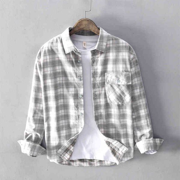 men's t-shirts casual corduroy dyed cotton plaid shirt brand fashion long sleeve shirts for men chemise br6z, White;black
men's t-shirts casual corduroy dyed cotton plaid shirt brand fashion long sleeve shirts for men chemise br6z, White;black