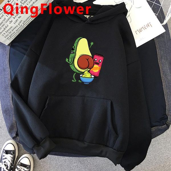 women's hoodies & sweatshirts cute anime avocado vegan funny cartoon women harajuku ullzang kawaii graphic sweatshirt female fashion ho, Black
women's hoodies & sweatshirts cute anime avocado vegan funny cartoon women harajuku ullzang kawaii graphic sweatshirt female fashion ho, Black
