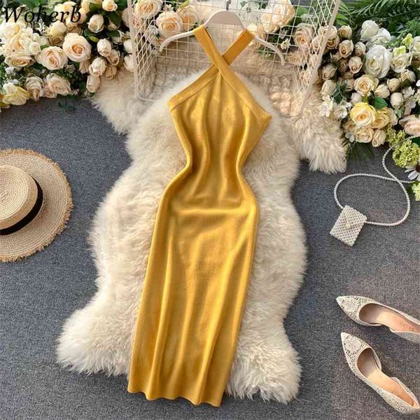 women bodycon dress fashion cross halter robe sleeveless knitted vestidos summer elegant party dresses 4i651 210519, Black;gray
women bodycon dress fashion cross halter robe sleeveless knitted vestidos summer elegant party dresses 4i651 210519, Black;gray