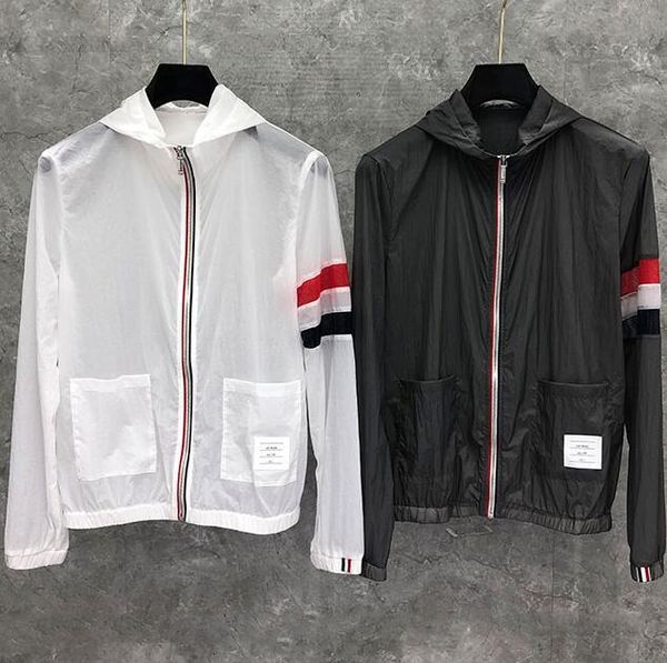 downs tb thom fashion brand jacket men sunscreen clothing uv sun protection summer thin sports coat casual hooded windbreaker, Black
downs tb thom fashion brand jacket men sunscreen clothing uv sun protection summer thin sports coat casual hooded windbreaker, Black