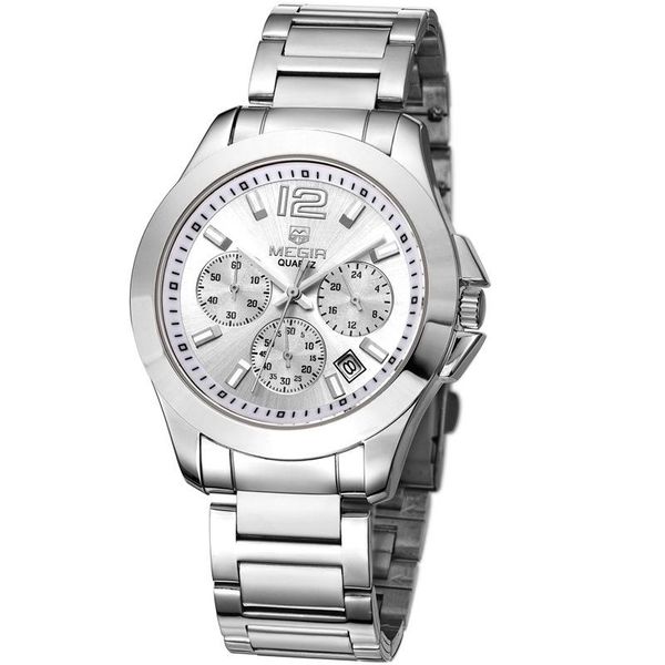 wristwatches megir fashion waterproof men's business watches three eyes chronograph simple retro trend steel band quartz watch 5006, Slivery;brown
wristwatches megir fashion waterproof men's business watches three eyes chronograph simple retro trend steel band quartz watch 5006, Slivery;brown