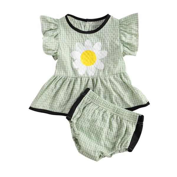 2021-02-24 lioraitiin 0-3years toddler kids girl sunflower shorts set flounced cuff elastic waist triangle crotch panties clothing sets, White
2021-02-24 lioraitiin 0-3years toddler kids girl sunflower shorts set flounced cuff elastic waist triangle crotch panties clothing sets, White